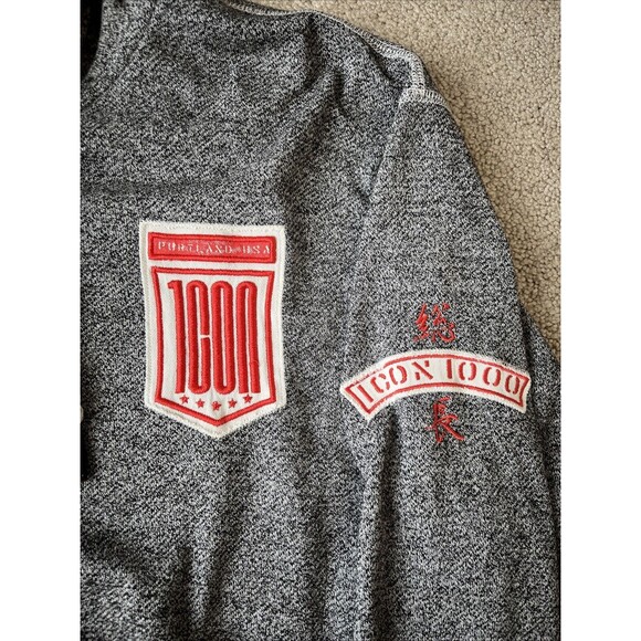 Shangri La Jacket Mens XL Hooded ICON Japan Anime Sweatshirt Fantasy Full Zip - Picture 2 of 6